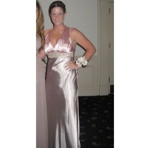 Pink/champagne long dress